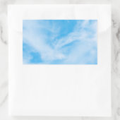 Sticker Rectangulaire Ciel bleu Nature Nuages blancs Modèle blanc (Sac)