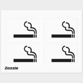 Sticker Rectangulaire Cigarette (Feuille)