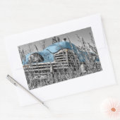 Sticker Rectangulaire Cinquante ans rétro Abandon de l'automobile antiqu (Enveloppe)