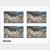 Sticker Rectangulaire Cinque Terre Italie (Feuille)