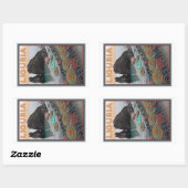 Sticker Rectangulaire Cinque Terre - Ligurie (Feuille)