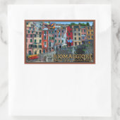 Sticker Rectangulaire Cinque Terre - Maisons Riomaggiore (Sac)