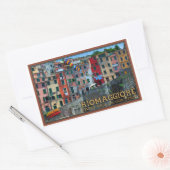 Sticker Rectangulaire Cinque Terre - Maisons Riomaggiore (Enveloppe)