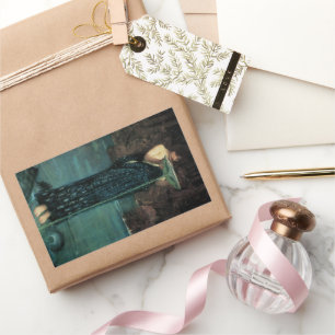 Sticker Rectangulaire Circe Invidiosa par John William Waterhouse