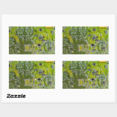 Sticker Rectangulaire Circuit imprimé circuit imprimé circuit vert circu (Feuille)