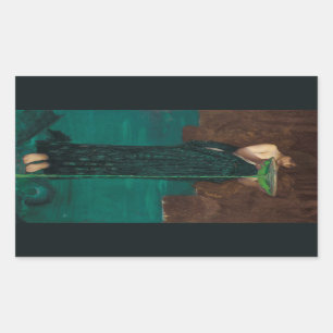Sticker Rectangulaire Cirque d'Art Pré-Raphaélite Invidiosa