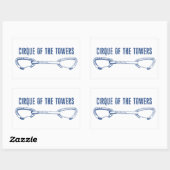 Sticker Rectangulaire Cirque De L'Escalade Tours Rapide (Feuille)