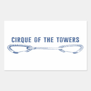 Sticker Rectangulaire Cirque De L'Escalade Tours Rapide