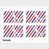 Sticker Rectangulaire Ciseaux en barbier (Feuille)
