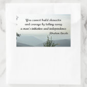 Sticker Rectangulaire Citation d'Abraham Niccoln : Vous ne pouvez pas co (Sac)