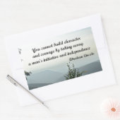 Sticker Rectangulaire Citation d'Abraham Niccoln : Vous ne pouvez pas co (Enveloppe)