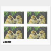 Sticker Rectangulaire Citation d'amitié par Vincent van Gogh (Feuille)