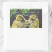 Sticker Rectangulaire Citation d'amitié par Vincent van Gogh (Sac)