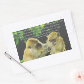 Sticker Rectangulaire Citation d'amitié par Vincent van Gogh (Enveloppe)