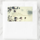 Sticker Rectangulaire Citation de Bouddha sur le passé (Sac)