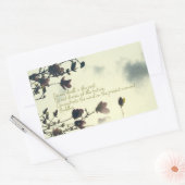 Sticker Rectangulaire Citation de Bouddha sur le passé (Enveloppe)