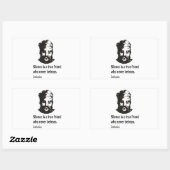 Sticker Rectangulaire Citation De Confucius (Feuille)