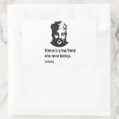 Sticker Rectangulaire Citation De Confucius (Sac)