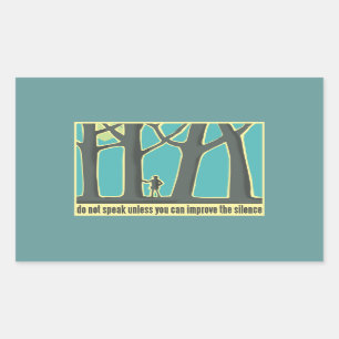Sticker Rectangulaire Citation de John Muir