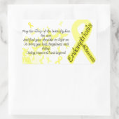 Sticker Rectangulaire Citation de papillon pour la sensibilisation à l'e (Sac)