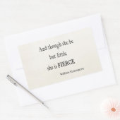Sticker Rectangulaire Citation De Shakespeare Elle Est Peu Mais Citation (Enveloppe)
