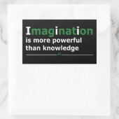 Sticker Rectangulaire Citation de vie motivante (Sac)