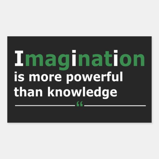 Sticker Rectangulaire Citation de vie motivante (Devant)