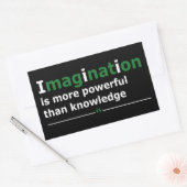 Sticker Rectangulaire Citation de vie motivante (Enveloppe)