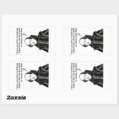 Sticker Rectangulaire Citation drôle de Shakespeare (Feuille)