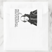 Sticker Rectangulaire Citation drôle de Shakespeare (Sac)