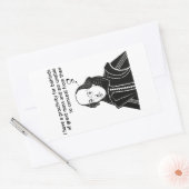 Sticker Rectangulaire Citation drôle de Shakespeare (Enveloppe)