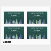 Sticker Rectangulaire Citation drôle sur la nature et Internet (Feuille)