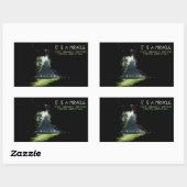Sticker Rectangulaire Citation inspirante "Curiosité" (Feuille)