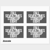 Sticker Rectangulaire Citation inspirante et motivante (Feuille)