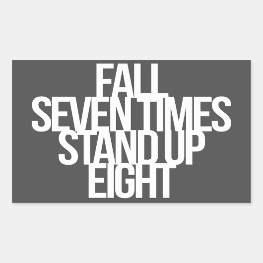 Sticker Rectangulaire Citation inspirante et motivante (Devant)