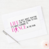 Sticker Rectangulaire Citation inspirante Sensibilisation au cancer du s (Enveloppe)