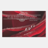 Sticker Rectangulaire Citation inspirante "Un peu de parfum" (Devant)