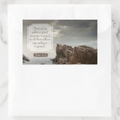 Sticker Rectangulaire Citation Inspirationnelle Abraham Lincoln "Succès" (Sac)