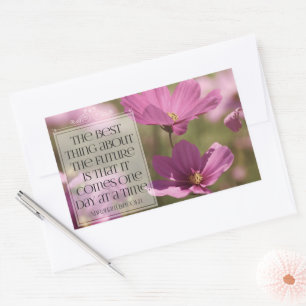 Sticker Rectangulaire Citation Inspirationnelle d'Abraham Lincoln "L'ave