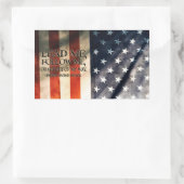 Sticker Rectangulaire Citation Inspirationnelle de George Patton "Mon ch (Sac)