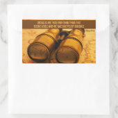 Sticker Rectangulaire Citation Inspirationnelle de Henry Ford "Obstacles (Sac)