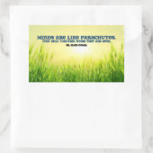 Sticker Rectangulaire Citation Inspirationnelle de James Dewar "Minds" (Sac)