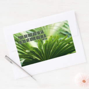 Sticker Rectangulaire Citation Inspirationnelle de Lewis Cass "Doute"
