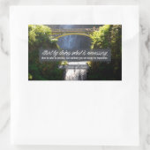 Sticker Rectangulaire Citation Inspirationnelle de Saint François d'Assi (Sac)