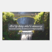 Sticker Rectangulaire Citation Inspirationnelle de Saint François d'Assi (Devant)