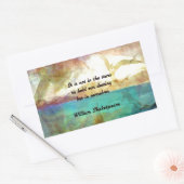 Sticker Rectangulaire Citation Inspirationnelle De Shakespeare Sur La De (Enveloppe)