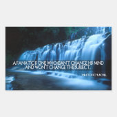 Sticker Rectangulaire Citation Inspirationnelle de Winston Churchill "Fa (Devant)