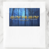 Sticker Rectangulaire Citation Inspirationnelle du Mahatma Gandhi "Oeil  (Sac)