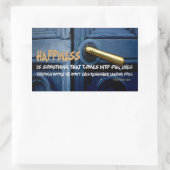 Sticker Rectangulaire Citation Inspirationnelle du rose Wilder Lane (Sac)