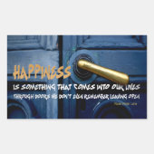 Sticker Rectangulaire Citation Inspirationnelle du rose Wilder Lane (Devant)
